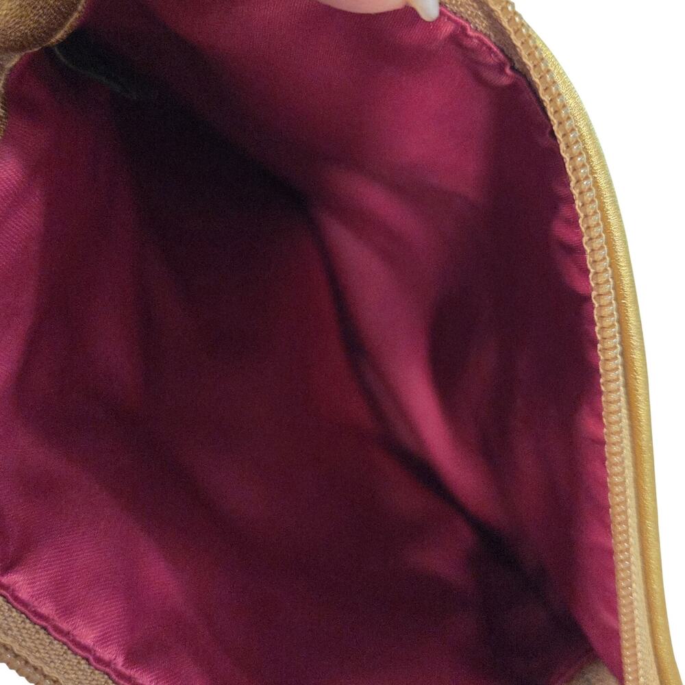 Coach Legacy Stripe Swingpack Crossbody Multicolor Satin Gold Trim Y2K Rare - Picture 12 of 13